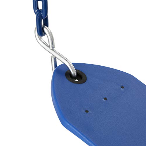 Gorilla Playsets 04-0002-B/B Deluxe Swing Belt - Blue with Blue Chains