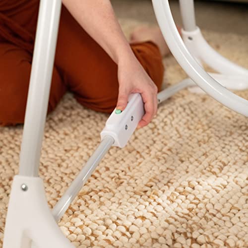 Ingenuity InLighten 5-Speed Baby Swing - Swivel Infant Seat, 5 Point Safety Harness, Nature Sounds, Lights - Van Elephant