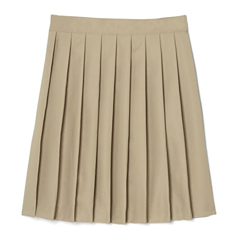 French Toast Girls' Pleated Skirt, Khaki, 4,Little Girls
