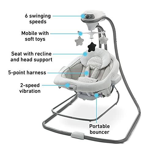 Graco DuetConnect LX Seat & Bouncer in Redmond