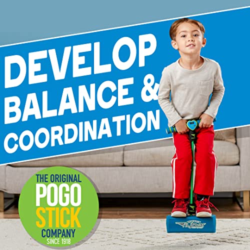 Flybar My First Foam Pogo Jumper Safe Pogo Hopper for Kids Ages 3 & Up (Blue LED)