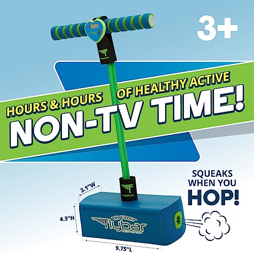 Flybar My First Foam Pogo Jumper Safe Pogo Hopper for Kids Ages 3 & Up (Blue LED)