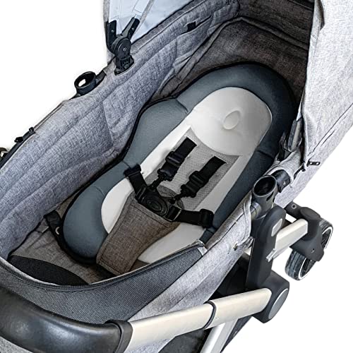G Ganen Baby Cozycushion Sleeping Cushion Comfort Support Cushion Stroller and Seat Comfort Cushion (Gray)