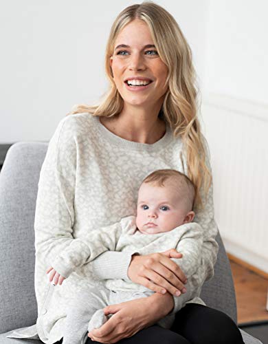 Seraphine Mama & Mini Animal Print Cotton Jumpers (GREY, XS)