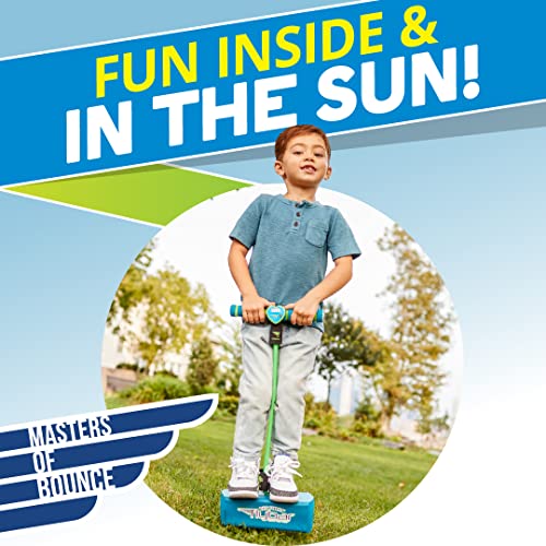 Flybar My First Foam Pogo Jumper Safe Pogo Hopper for Kids Ages 3 & Up (Blue LED)