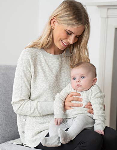 Seraphine Mama & Mini Animal Print Cotton Jumpers (GREY, XS)