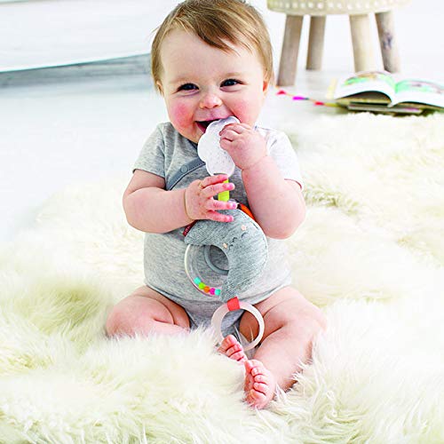 Skip Hop Silver Lining Cloud Rattle Moon Stroller Toy, Multi