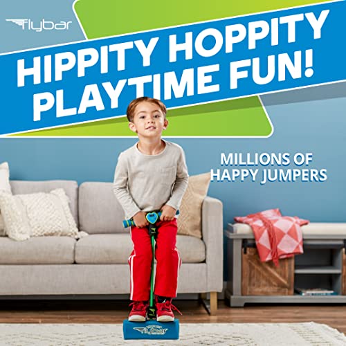 Flybar My First Foam Pogo Jumper Safe Pogo Hopper for Kids Ages 3 & Up (Blue LED)