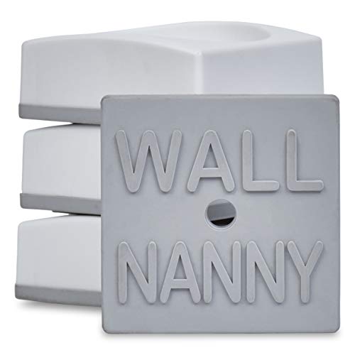 Wall Nanny Mini - Baby Gate Wall Protector (4 Pack - Made in USA) for Dog & Pet Gates - Small Low-Profile Saver - Perfect in Doorways - Cups Protect & Guard Walls from Kid Child Safety Pressure Gates