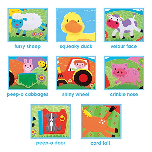 Galt Toys, Playnest - Farm, Baby Activity Center & Floor Seat, Multicolor