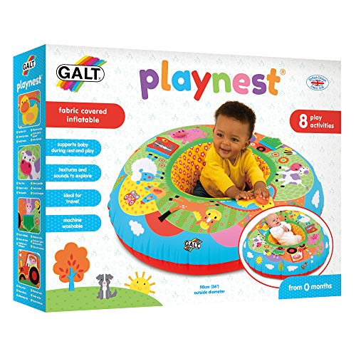 Galt Toys, Playnest - Farm, Baby Activity Center & Floor Seat, Multicolor