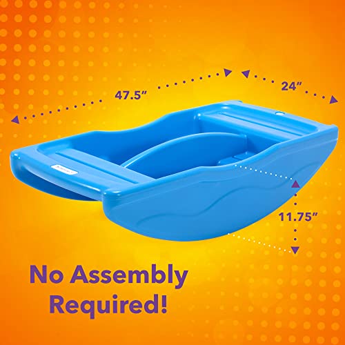 Simplay3 Two Sided Rock and Roll Teeter Totter and Climbing Bridge for 4 Children