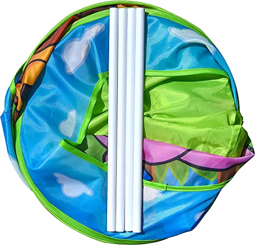 Sunny Days Entertainment Zoo Adventure Ball Pit  Indoor Pop Up Play Tent Toy for Kids and Toddlers | Colorful Balls Included