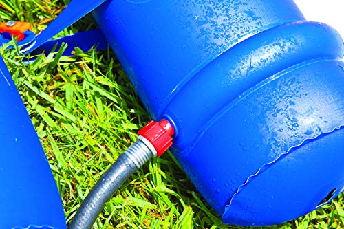 WOW World of Watersports 18-2200 Mega Slide, Giant Backyard Waterslide, High Side Walls, Built in Sprinkler, 25 Feet x 6 Feet, Includes Hand Pump and 2 Inflatable Sleds