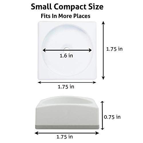Wall Nanny Mini - Baby Gate Wall Protector (4 Pack - Made in USA) for Dog & Pet Gates - Small Low-Profile Saver - Perfect in Doorways - Cups Protect & Guard Walls from Kid Child Safety Pressure Gates