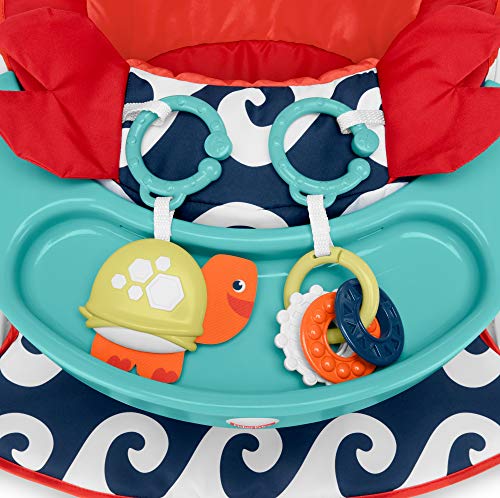 Fisher-Price Sit-Me-Up Floor Seat with Tray, Crab