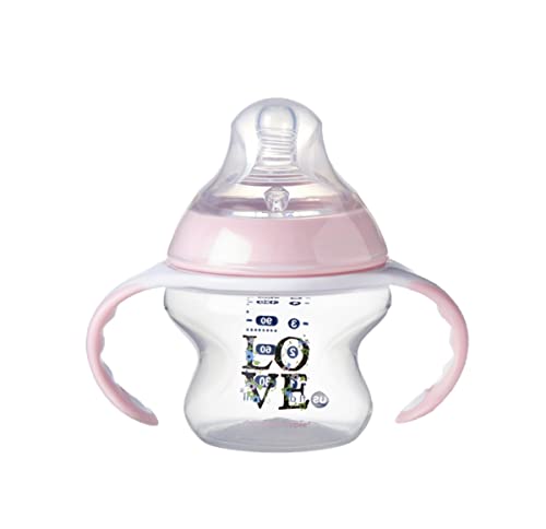 Tommee Tippee Closer to Nature Newborn Baby Bottle Feeding Starter Set, Anti-Colic Valve, Breast-Like Nipples - BPA-Free, Pink (Design May Vary)