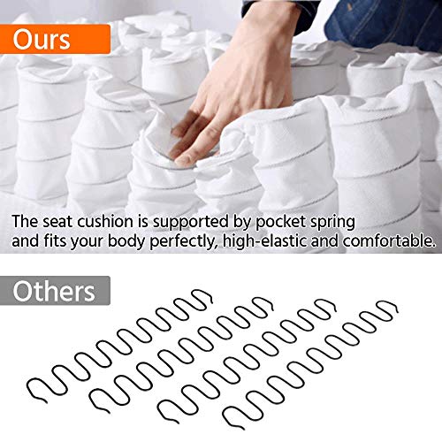 YAHEETECH Fabric Recliner Sofa Reclining Upholstered Sofa with Pocket Spring Living Room Bedroom Home Theater Light Gray