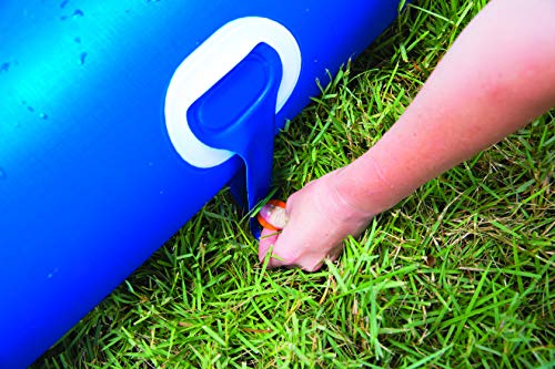 WOW World of Watersports 18-2200 Mega Slide, Giant Backyard Waterslide, High Side Walls, Built in Sprinkler, 25 Feet x 6 Feet, Includes Hand Pump and 2 Inflatable Sleds