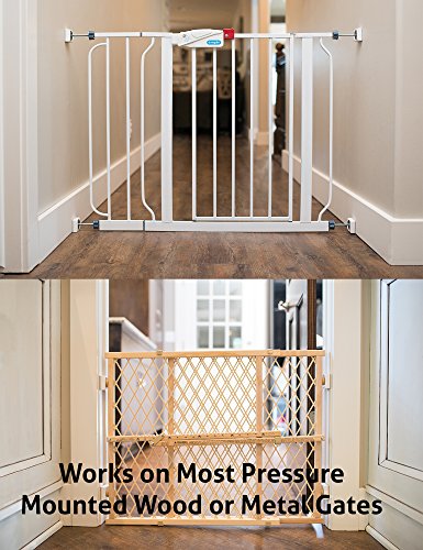 Wall Nanny Mini - Baby Gate Wall Protector (4 Pack - Made in USA) for Dog & Pet Gates - Small Low-Profile Saver - Perfect in Doorways - Cups Protect & Guard Walls from Kid Child Safety Pressure Gates