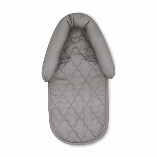 Travel Bug Baby & Toddler 2-in-1 Head Support Duo Head Support for Car Seats, Strollers & Bouncers (Grey/White)
