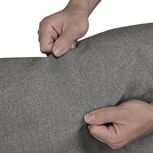 YAHEETECH Fabric Recliner Sofa Reclining Upholstered Sofa with Pocket Spring Living Room Bedroom Home Theater Light Gray