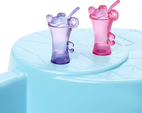 ?Barbie Doll, 11.5-Inch Blonde, and Pool Playset with Slide and Accessories, Gift for 3 to 7 Year Olds