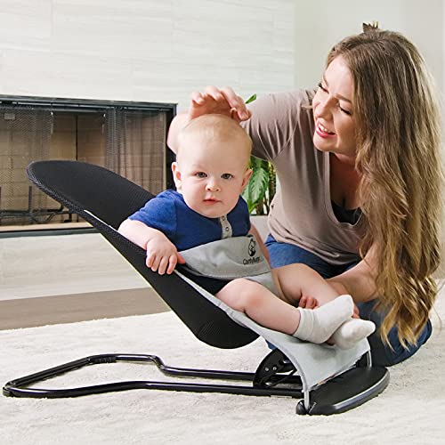 Ergonomic Baby Bouncer Seat - Bonus Travel Carry Case Included - Safe, Portable Rocker Chair with Adjustable Height Positions - Infant Sleeper Bouncy Seat Perfect for Newborn Babies by ComfyBumpy