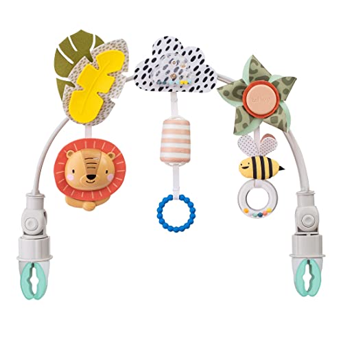 Taf Toys Savannah Adventures Arch. Ideal for Infant and Toddlers, Fits Stroller, Pram and Car Seat, Activity Arch with Fascinating Toys, Stimulates Babyâs Senses and Motor Skills Development