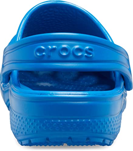 Crocs Kids' Classic Clog | Slip On Shoes for Boys and Girls | Water Shoes, Bright Cobalt, J2 US Little Kid