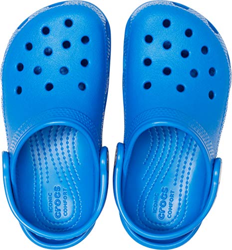 Crocs Kids' Classic Clog | Slip On Shoes for Boys and Girls | Water Shoes, Bright Cobalt, J2 US Little Kid