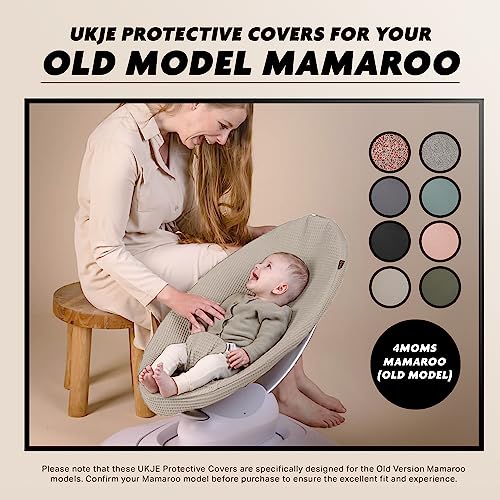 UKJE | Cover for Old Model 4moms mamaRoo 4 Baby Swing & Old Model rockaRoo | Beige | Handmade in Europe | Compatible with mamaRoo Swing, 4 Mom mamaRoo Baby Swing, mamaRoo Cover for Baby Rocker