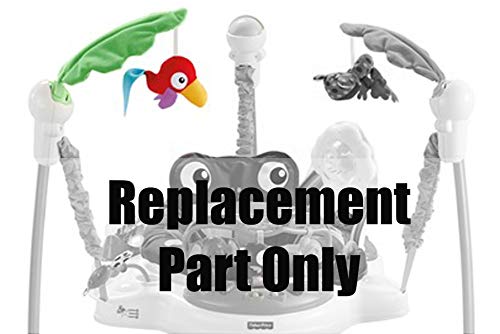 Replacement Parts for Rainforest Jumperoo - Fisher-Price Rainforest Jumperoo K6070 ~ Replacement Toys ~ Green Leaf with Colorful Parrot