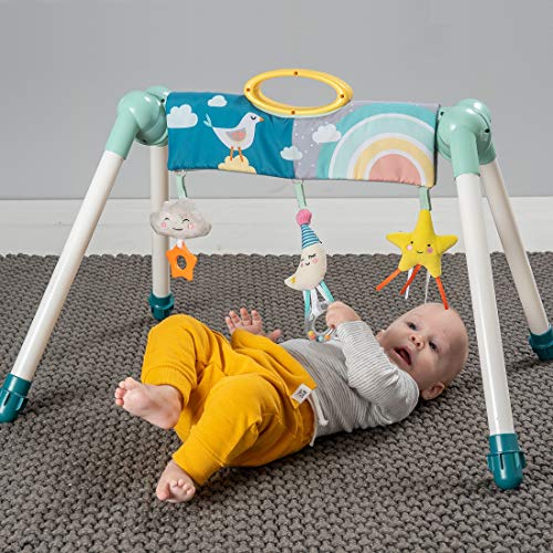 Taf Toys Mini Moon Take-to-Play Baby Activity Gym | Newborn All Time Entertainment, Double Sided for 2 Developmental Stages, Foldable, Easy Storage and Mobility, Perfect to Use with Bouncers.
