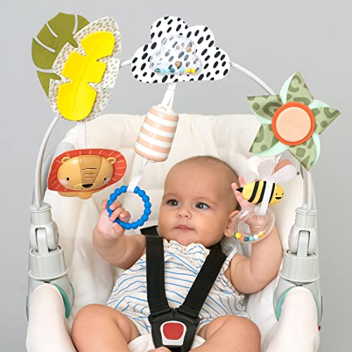 Taf Toys Savannah Adventures Arch. Ideal for Infant and Toddlers, Fits Stroller, Pram and Car Seat, Activity Arch with Fascinating Toys, Stimulates Babyâs Senses and Motor Skills Development