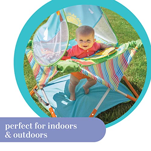 Summer Pop n Jump Portable Activity Center  Lightweight Baby Jumper with Toys for On-The-Go and at Home, Compact Fold for Storage and Travel