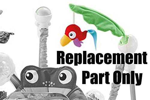 Replacement Parts for Rainforest Jumperoo - Fisher-Price Rainforest Jumperoo K6070 ~ Replacement Toys ~ Green Leaf with Colorful Parrot