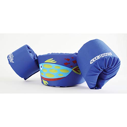 Stearns Original Puddle Jumper Kids Life Jacket | Life Vest for Children, Blue Fish