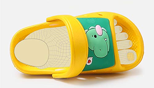 SMajong Kid's Garden Clogs Boys Girls Lightweight Open Toe Beach Pool Slides Sandals Toddler Non-Slip Summer Slippers Water Shoes,Navy,8.5-9.5 Toddler.