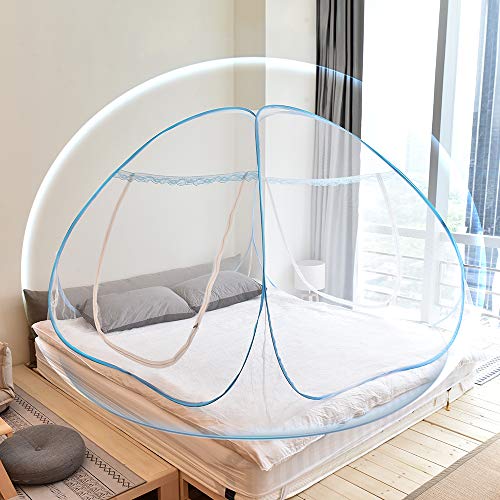 Yoosion Anti Mosquito Nets Pop Up Mosquito Net Bed Tent with Bottom 200(L)180(W)150(H) Mosquito Nettings Folding Portable for Baby Toddlers Kids Adult