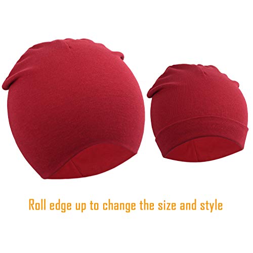 DRESHOW BQUBO 8 Pack Unisex Baby Beanie Hat Infant Baby Soft Cute Knit Cap Nursery Beanie