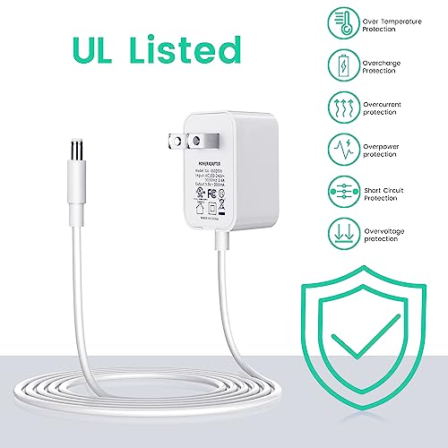 DuetSoothe Power Cord Replacement for Graco Simple Sway Swing, Glider LX, DuoGlider, Sweetpeace, 5V Baby Swing Charger White