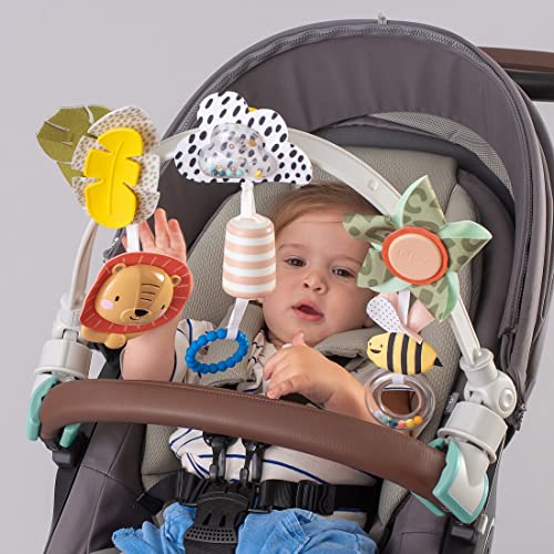 Taf Toys Savannah Adventures Arch. Ideal for Infant and Toddlers, Fits Stroller, Pram and Car Seat, Activity Arch with Fascinating Toys, Stimulates Babyâs Senses and Motor Skills Development