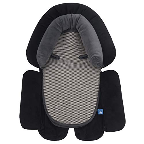 COOLBEBE Upgraded 3-in-1 Baby Head Neck Body Support Pillow for Newborn Infant Toddler - Extra Soft Car Seat Insert Cushion Pad, Perfect for Carseats, Strollers, Swings