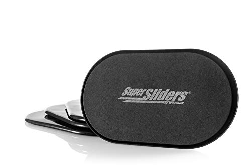 SuperSliders 4764095N Reusable XL Heavy Furniture Movers for Carpet, 9-1/2" x 5-3/4" Black (4 Pack)