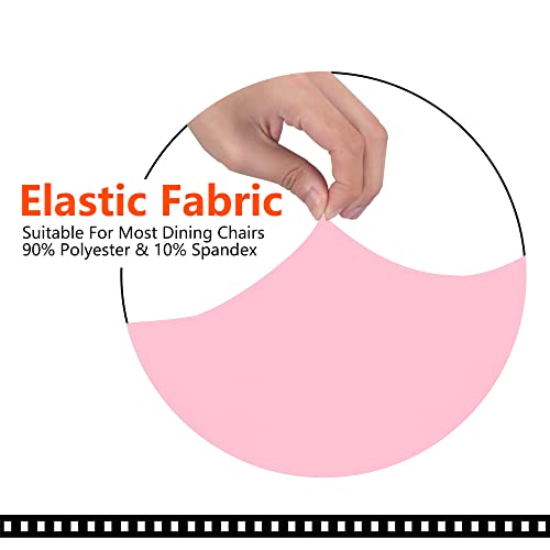 SARAFLORA Pink Office Chair Covers Stretch Washable Computer Chair Slipcovers for Universal Rotating Boss Chair Large Size