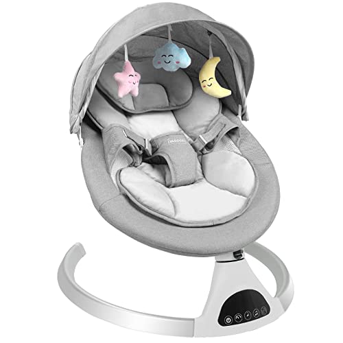 Baby Swings for Infants to Toddler Baby Rocker Baby Bouncer for Baby, Motorized Bluetooth Swing, Music Speaker with 10 Preset Lullabies, Remote Control