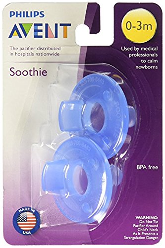 Philips Avent Soothie Pacifier, Blue, 0-3 Months, 2 Count