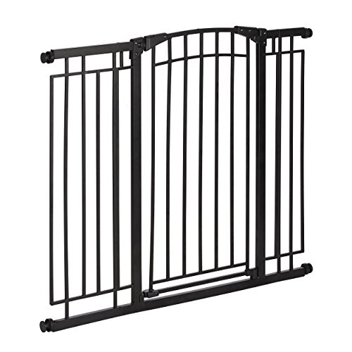 Evenflo Multi-Use Decor Tall Walk-Thru Gate, Black Metal
