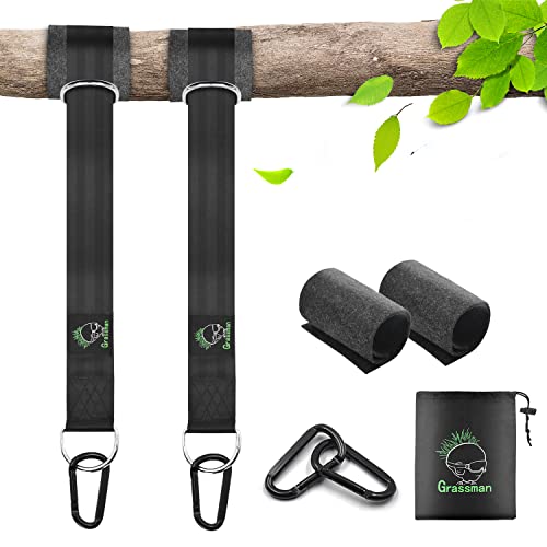 Tree Swing Straps, Portable Tree Swing Straps Hanging Kit Holds up 2800lbs, High-Strengthened Nylon Swing Hangers for Trees with Two Safer Flat Carabiners